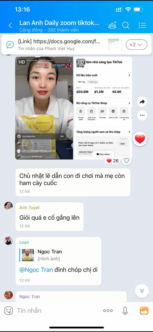 Kết quả GMV 77.7M học viên